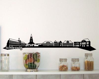 Schleswig Skyline Wandtattoo
