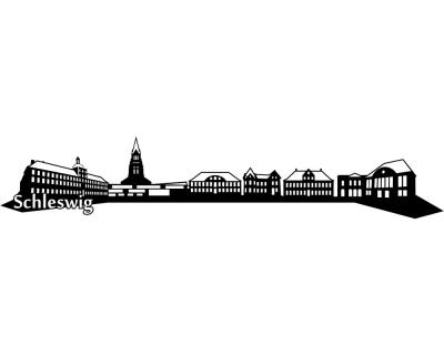 Schleswig Skyline Wandtattoo - Ansicht 1