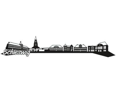 Schleswig Skyline Autoaufkleber - Ansicht 1