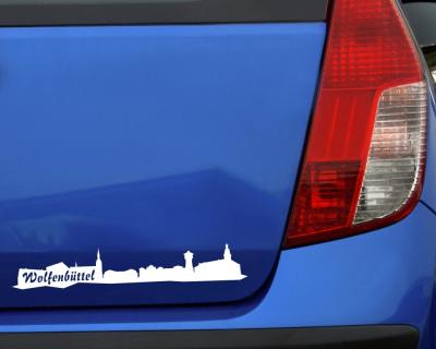 Wolfenbttel Skyline Autoaufkleber - Ansicht 3