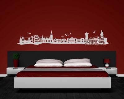 Wolfenbttel Skyline Wandaufkleber - Ansicht 3