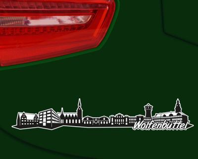Wolfenbttel Skyline Autoaufkleber - Ansicht 3