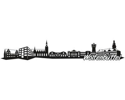 Wolfenbttel Skyline Autoaufkleber - Ansicht 1