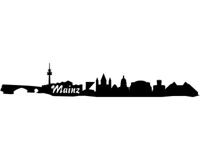 Mainz Skyline Aufkleber - Ansicht 1