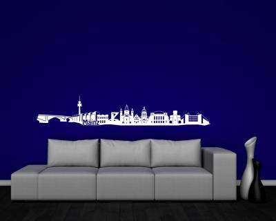 Mainz Skyline Wandtattoo - Ansicht 3