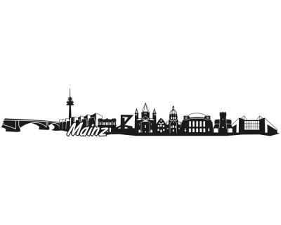 Mainz Skyline Autoaufkleber - Ansicht 1
