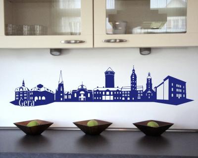 Gera Skyline Wandtattoo - Ansicht 3