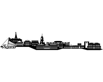 Kassel Skyline Wandtattoo - Ansicht 1