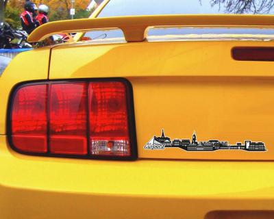 Kassel Skyline Autoaufkleber - Ansicht 3