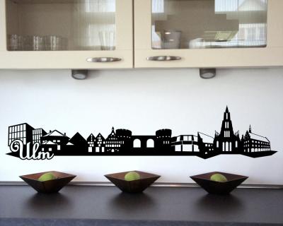 Ulm Skyline Wandtattoo - Ansicht 2