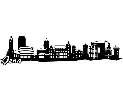 Jena Skyline Wandtattoo - Ansicht 1