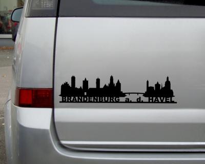 Brandenburg an der Havel Skyline Aufkleber
