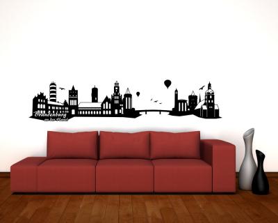 Brandenburg a.d. Havel Skyline Wandtattoo