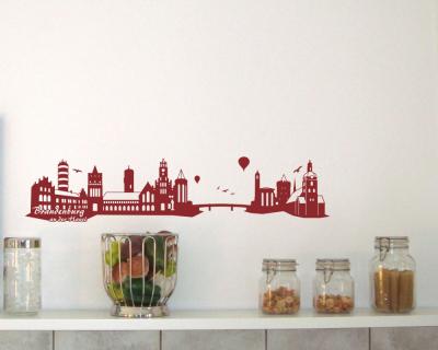 Brandenburg a.d. Havel Skyline Wandtattoo - Ansicht 3