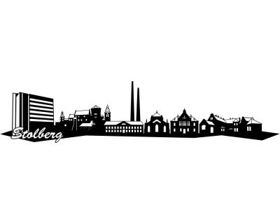 Stolberg Skyline Wandtattoo - Ansicht 1