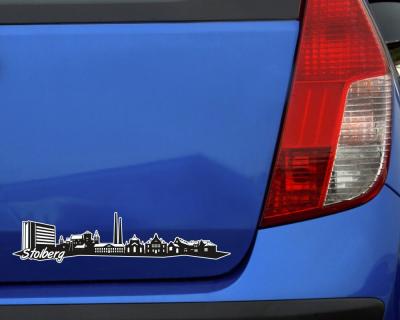 Stolberg Skyline Autoaufkleber - Ansicht 3