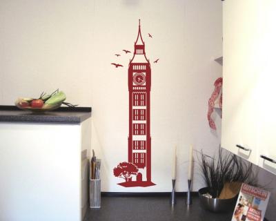 Big Ben Wandtattoo London