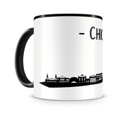 Chicago Skyline Kaffeetasse Kaffeepott Tasse Modellnummer  schwarz/schwarz