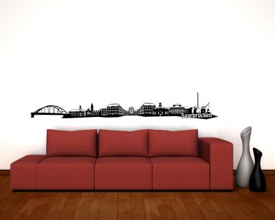 Saarbr�cken Skyline Wandaufkleber - Ansicht 3