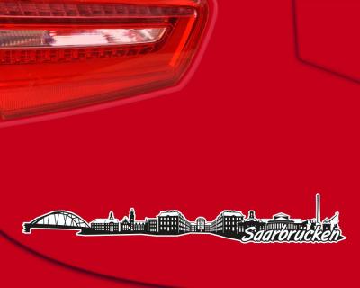 Saarbrcken Skyline Autoaufkleber