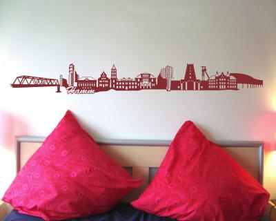 Hamm Skyline Wandtattoo - Ansicht 3