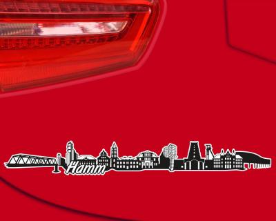Hamm Skyline Autoaufkleber - Ansicht 3