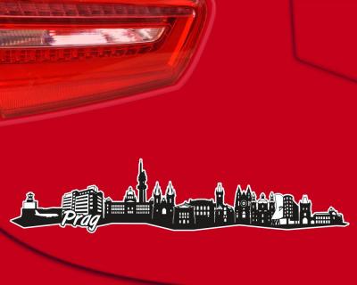 Prag Skyline Autoaufkleber