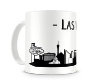 Las Vegas Skyline Kaffeetasse Kaffeepott Tasse Modellnummer  wei�/schwarz