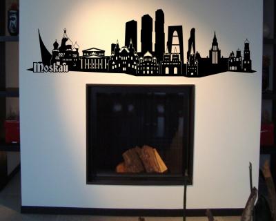 Moskau Skyline Wandtattoo - Ansicht 3