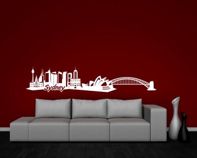 Sydney Skyline Wandtattoo - Ansicht 3