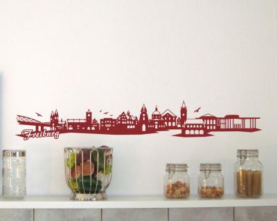 Freiburg Skyline Wandtattoo - Ansicht 2