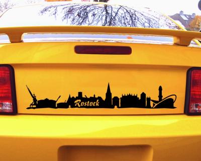 Rostock Skyline Aufkleber - Ansicht 2