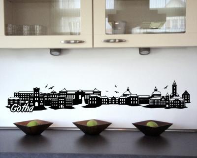 Gotha Skyline Wandtattoo - Ansicht 2