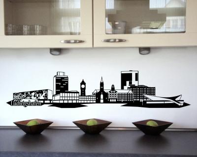 Ludwigshafen Skyline Wandtattoo - Ansicht 2