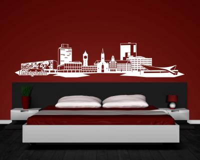 Ludwigshafen Skyline Wandtattoo