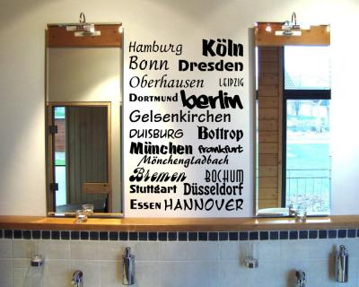 Wandtattoo St�dtenamen Deutschlands - Ansicht 2