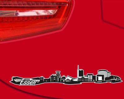 Essen Skyline Autoaufkleber