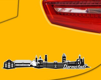 Darmstadt Skyline Autoaufkleber
