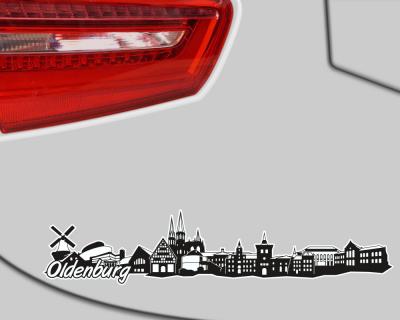 Oldenburg Skyline Autoaufkleber
