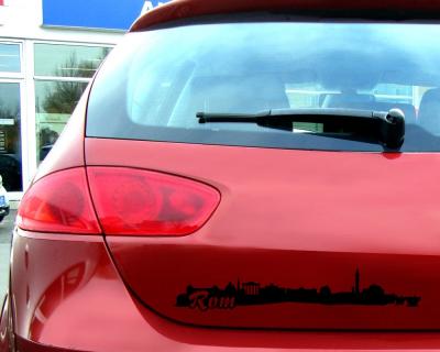 Rom Skyline Autoaufkleber