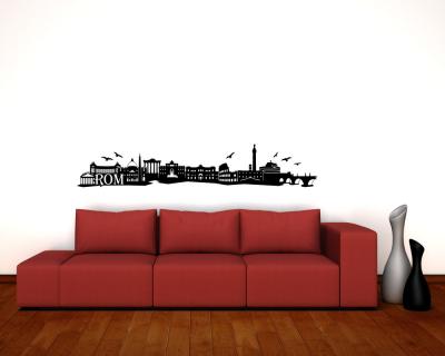 Rom Skyline Wandaufkleber