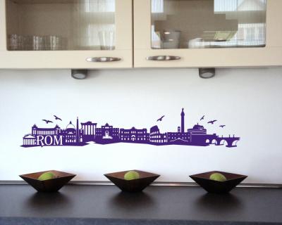 Rom Skyline Wandaufkleber - Ansicht 3