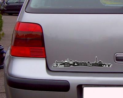 Rom Skyline Autoaufkleber - Ansicht 2