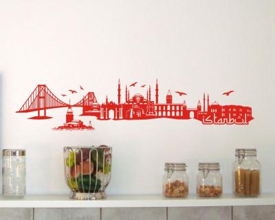 Istanbul Skyline Wandtattoo - Ansicht 2