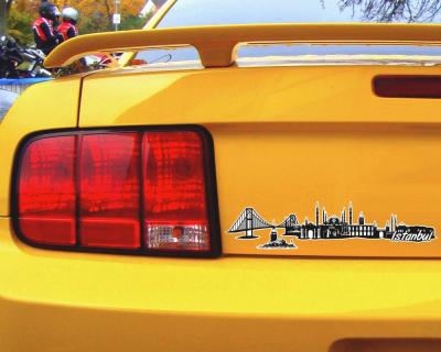 Istanbul Skyline Autoaufkleber - Ansicht 2