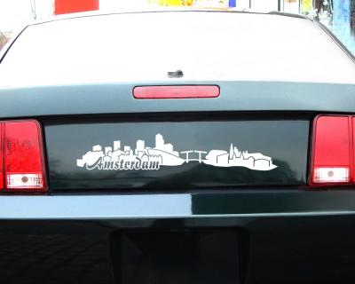 Amsterdam Skyline Autoaufkleber