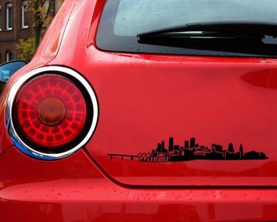 Miami Skyline Aufkleber