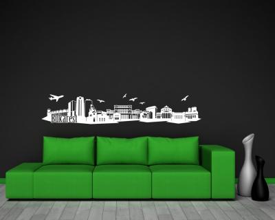 Bukarest Skyline Wandaufkleber