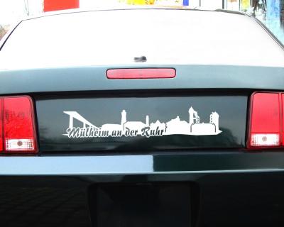 M�lheim an der Ruhr Skyline Autoaufkleber - Ansicht 2