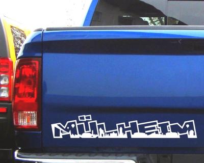 M�lheim an der Ruhr Schriftzug Autoaufkleber - Ansicht 2